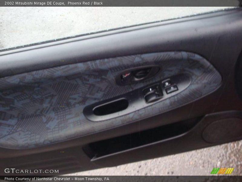Phoenix Red / Black 2002 Mitsubishi Mirage DE Coupe