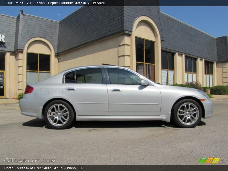 Liquid Platinum Metallic / Graphite 2006 Infiniti G 35 Sedan