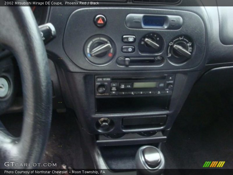 Phoenix Red / Black 2002 Mitsubishi Mirage DE Coupe