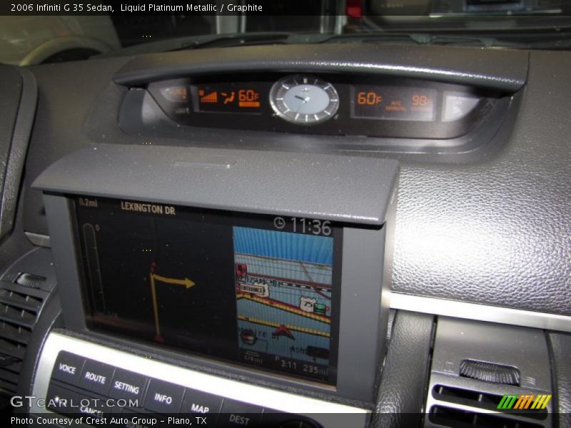 Liquid Platinum Metallic / Graphite 2006 Infiniti G 35 Sedan