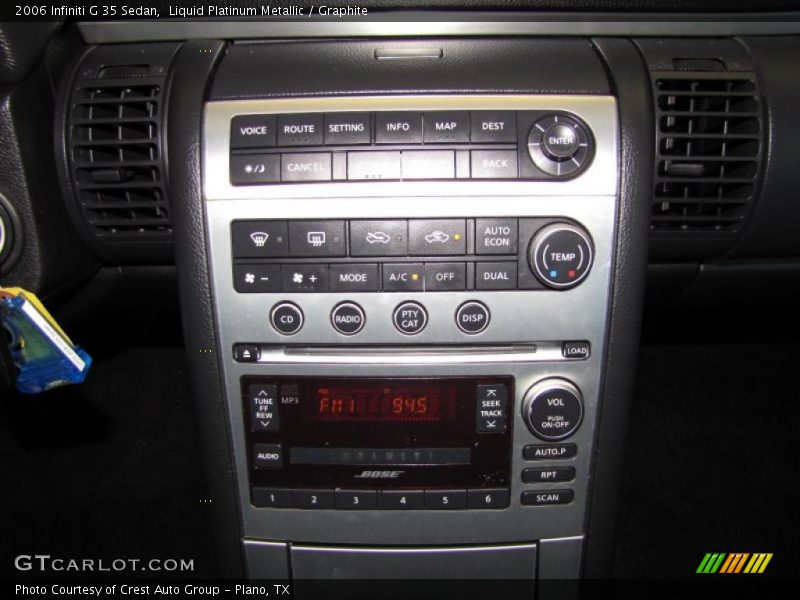 Liquid Platinum Metallic / Graphite 2006 Infiniti G 35 Sedan