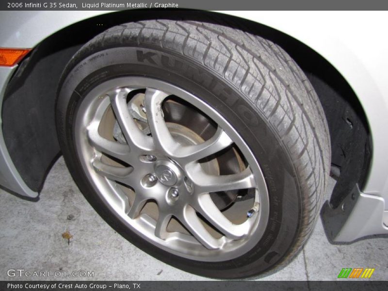 Liquid Platinum Metallic / Graphite 2006 Infiniti G 35 Sedan