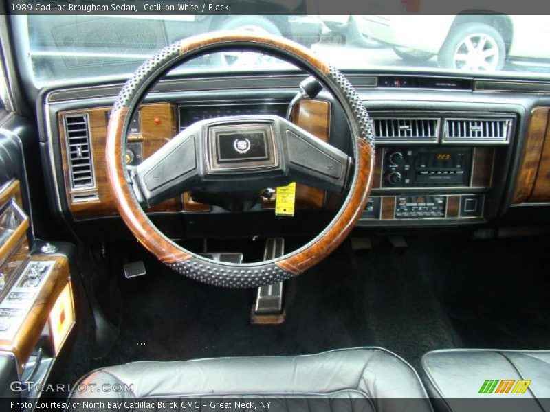 Cotillion White / Black 1989 Cadillac Brougham Sedan