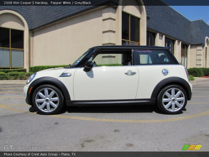 Pepper White / Grey/Black 2008 Mini Cooper S Hardtop