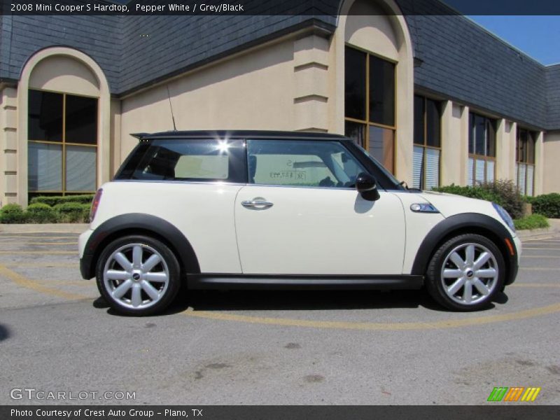 Pepper White / Grey/Black 2008 Mini Cooper S Hardtop