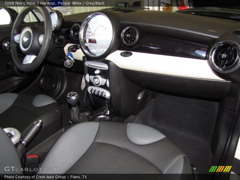Pepper White / Grey/Black 2008 Mini Cooper S Hardtop