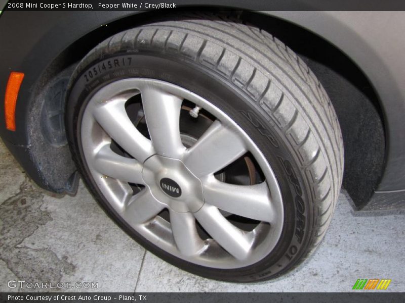 Pepper White / Grey/Black 2008 Mini Cooper S Hardtop