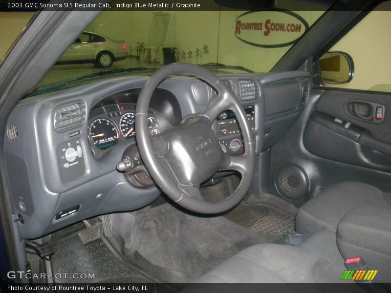 Indigo Blue Metallic / Graphite 2003 GMC Sonoma SLS Regular Cab