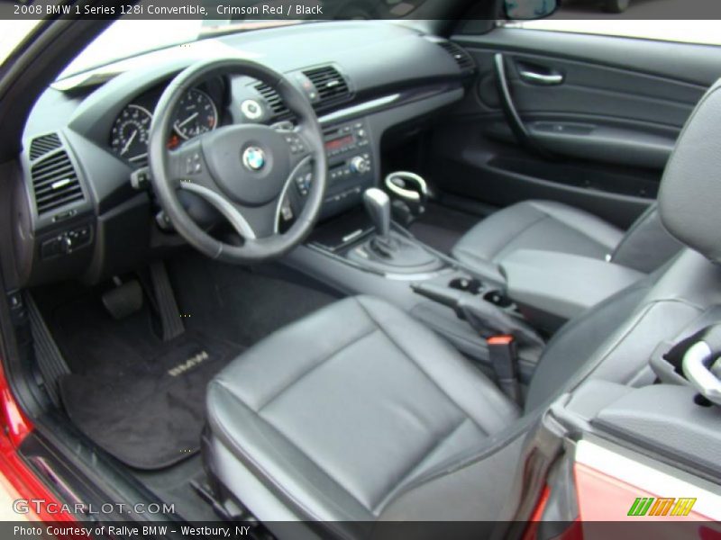 Crimson Red / Black 2008 BMW 1 Series 128i Convertible