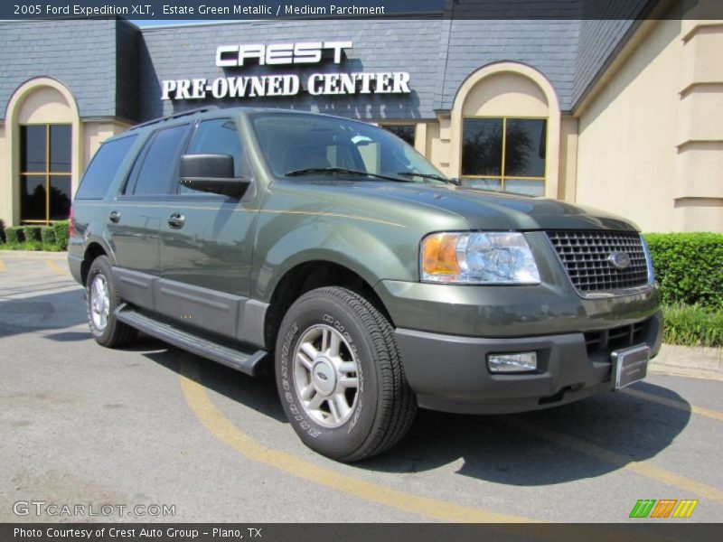 Estate Green Metallic / Medium Parchment 2005 Ford Expedition XLT