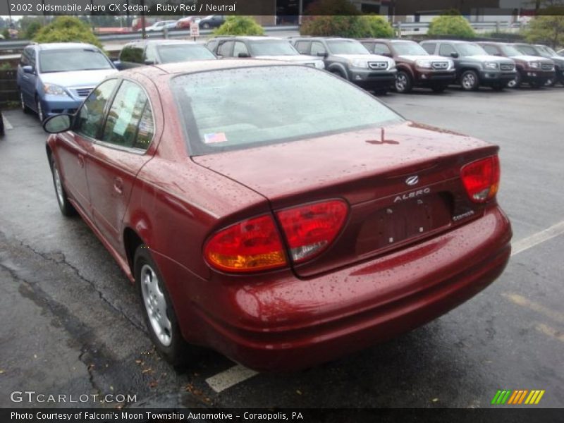 Ruby Red / Neutral 2002 Oldsmobile Alero GX Sedan