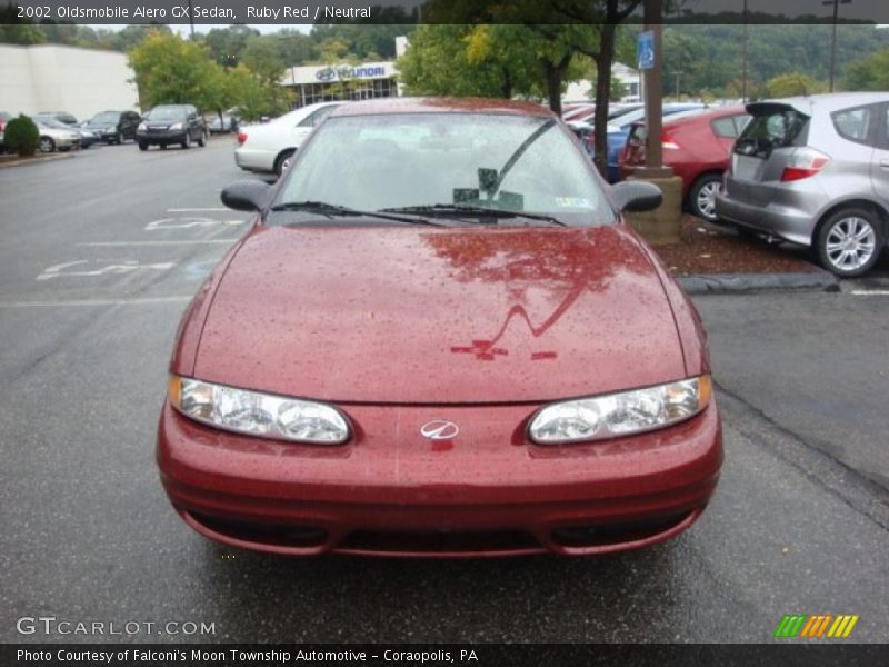 Ruby Red / Neutral 2002 Oldsmobile Alero GX Sedan