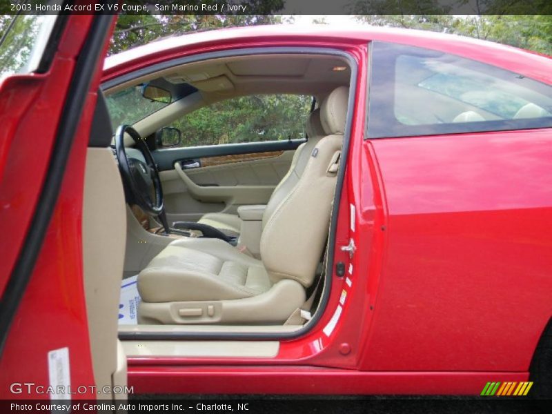 San Marino Red / Ivory 2003 Honda Accord EX V6 Coupe