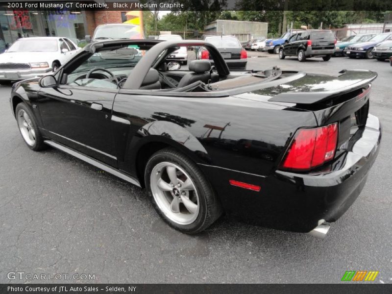 Black / Medium Graphite 2001 Ford Mustang GT Convertible