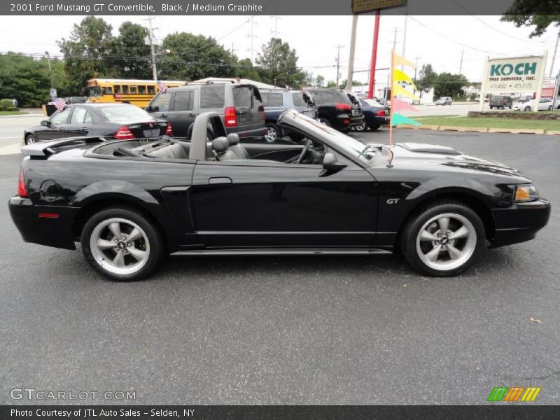 Black / Medium Graphite 2001 Ford Mustang GT Convertible