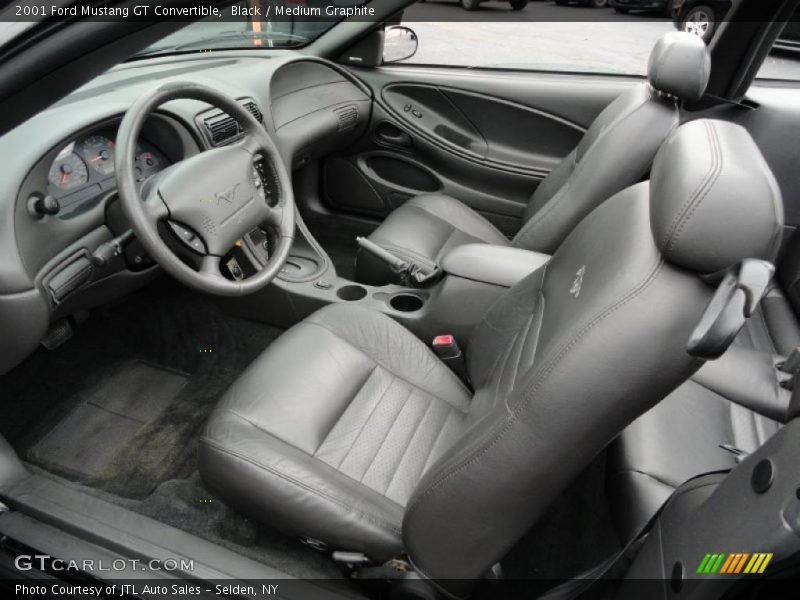 Black / Medium Graphite 2001 Ford Mustang GT Convertible