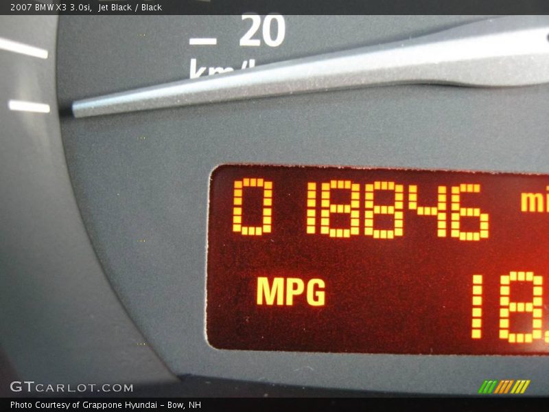Jet Black / Black 2007 BMW X3 3.0si