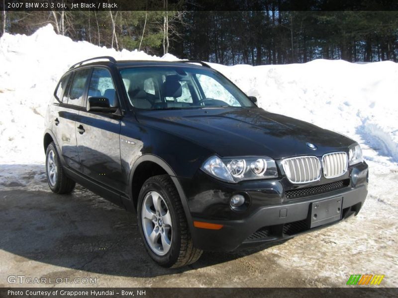 Jet Black / Black 2007 BMW X3 3.0si