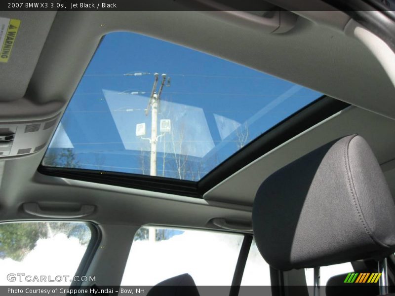 Jet Black / Black 2007 BMW X3 3.0si