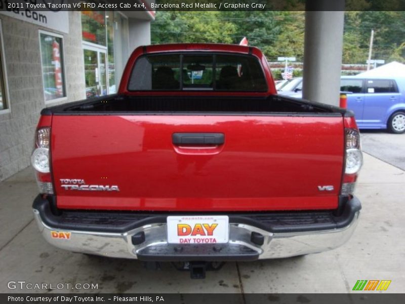Barcelona Red Metallic / Graphite Gray 2011 Toyota Tacoma V6 TRD Access Cab 4x4