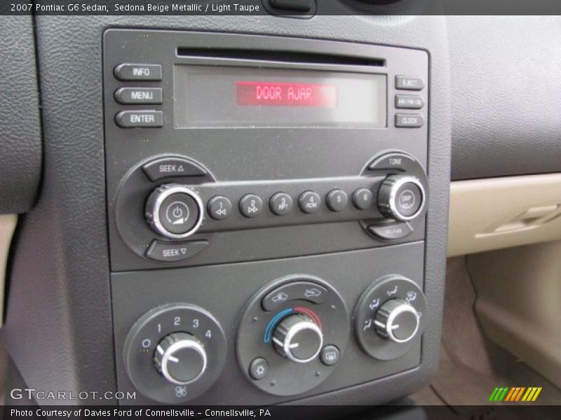 Sedona Beige Metallic / Light Taupe 2007 Pontiac G6 Sedan