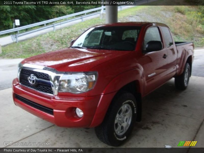 Barcelona Red Metallic / Graphite Gray 2011 Toyota Tacoma V6 TRD Access Cab 4x4