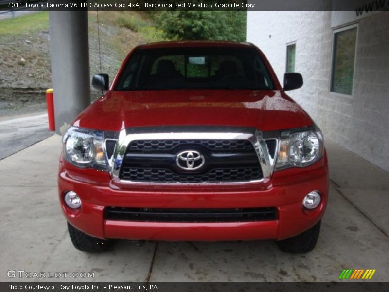 Barcelona Red Metallic / Graphite Gray 2011 Toyota Tacoma V6 TRD Access Cab 4x4