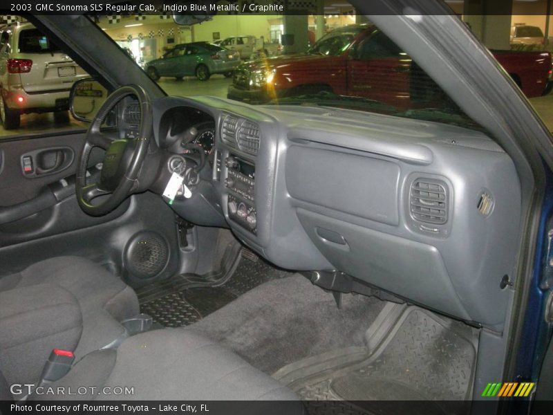 Indigo Blue Metallic / Graphite 2003 GMC Sonoma SLS Regular Cab