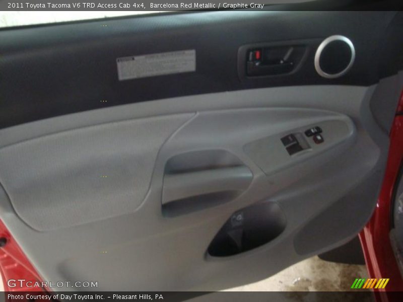 Barcelona Red Metallic / Graphite Gray 2011 Toyota Tacoma V6 TRD Access Cab 4x4