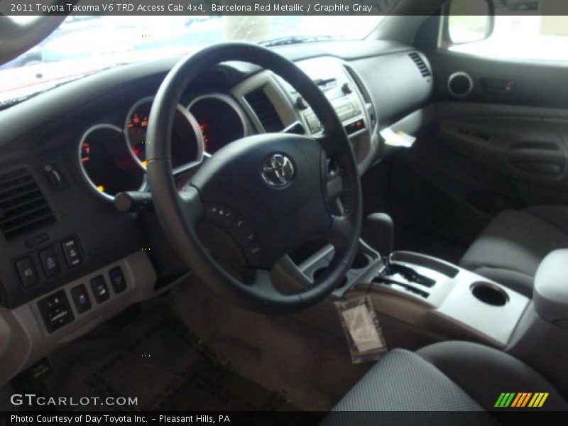 Barcelona Red Metallic / Graphite Gray 2011 Toyota Tacoma V6 TRD Access Cab 4x4