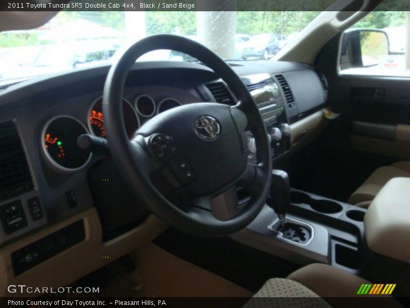 Black / Sand Beige 2011 Toyota Tundra SR5 Double Cab 4x4