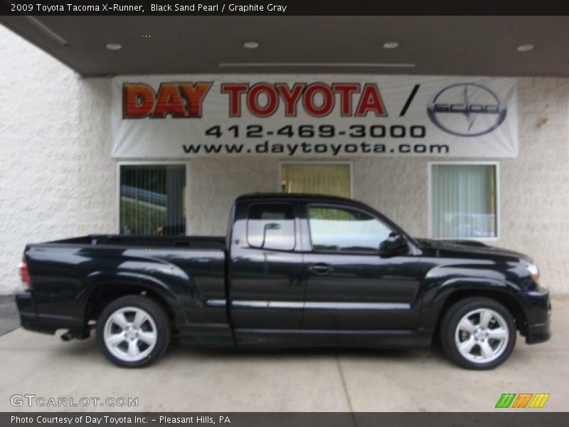 Black Sand Pearl / Graphite Gray 2009 Toyota Tacoma X-Runner