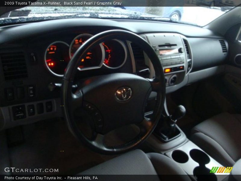 Black Sand Pearl / Graphite Gray 2009 Toyota Tacoma X-Runner