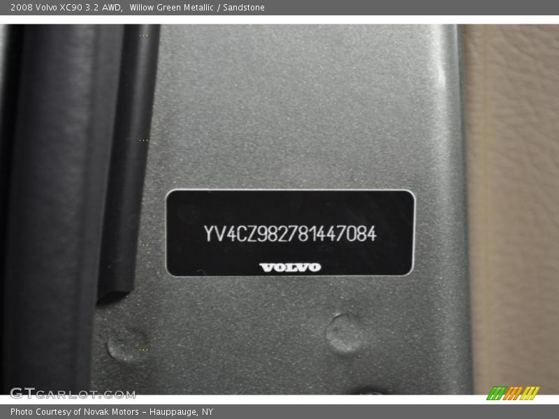 Willow Green Metallic / Sandstone 2008 Volvo XC90 3.2 AWD