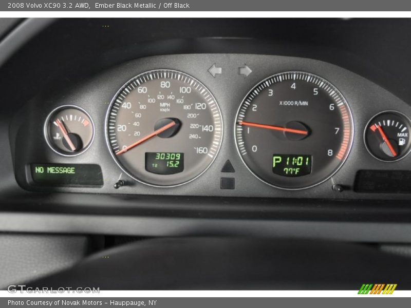Ember Black Metallic / Off Black 2008 Volvo XC90 3.2 AWD