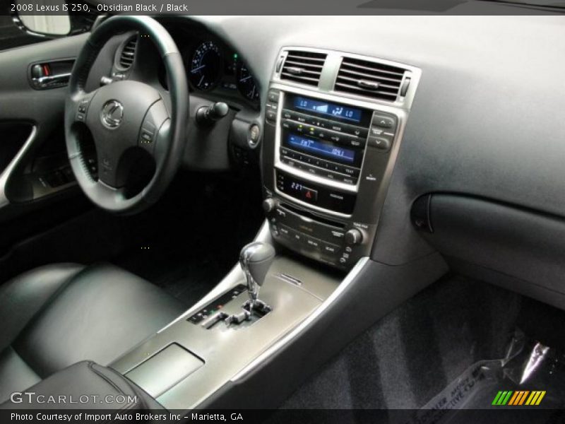 Obsidian Black / Black 2008 Lexus IS 250