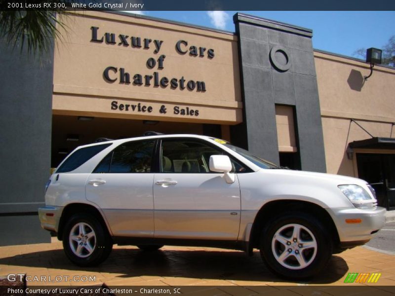 White Gold Crystal / Ivory 2001 Lexus RX 300