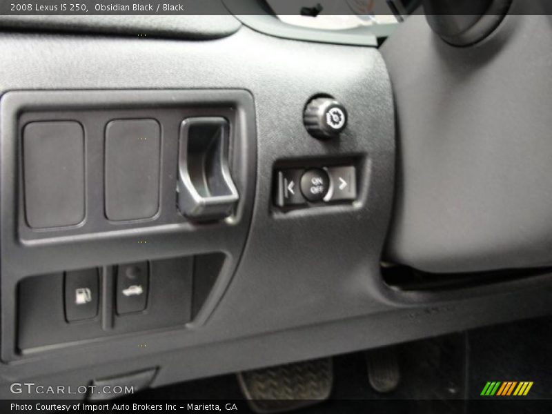 Obsidian Black / Black 2008 Lexus IS 250