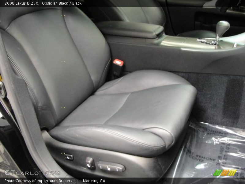 Obsidian Black / Black 2008 Lexus IS 250