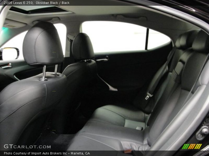Obsidian Black / Black 2008 Lexus IS 250