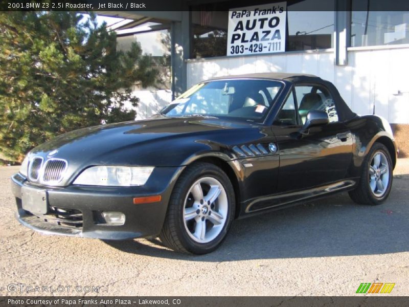 Jet Black / Black 2001 BMW Z3 2.5i Roadster