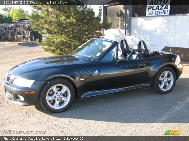 Jet Black / Black 2001 BMW Z3 2.5i Roadster