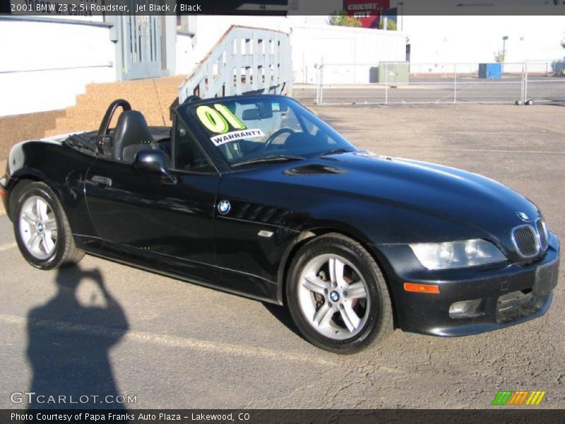 Jet Black / Black 2001 BMW Z3 2.5i Roadster