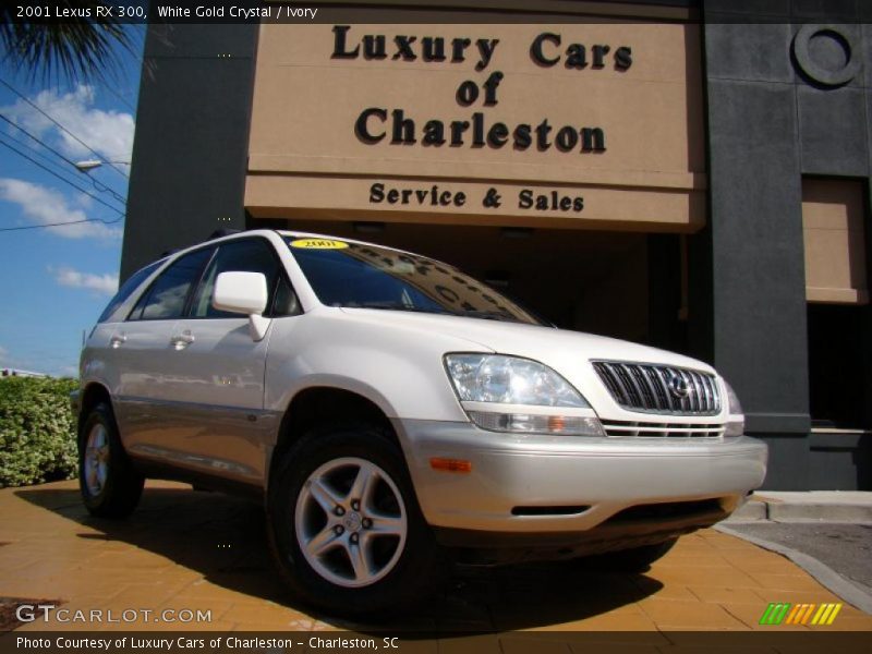 White Gold Crystal / Ivory 2001 Lexus RX 300