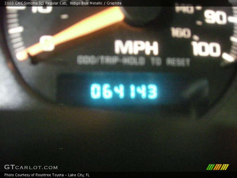 Indigo Blue Metallic / Graphite 2003 GMC Sonoma SLS Regular Cab