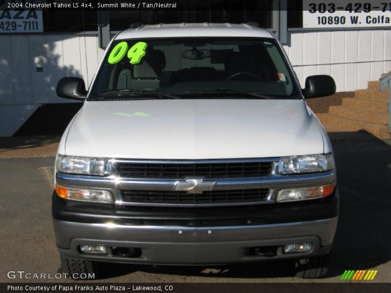 Summit White / Tan/Neutral 2004 Chevrolet Tahoe LS 4x4