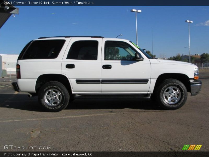 Summit White / Tan/Neutral 2004 Chevrolet Tahoe LS 4x4