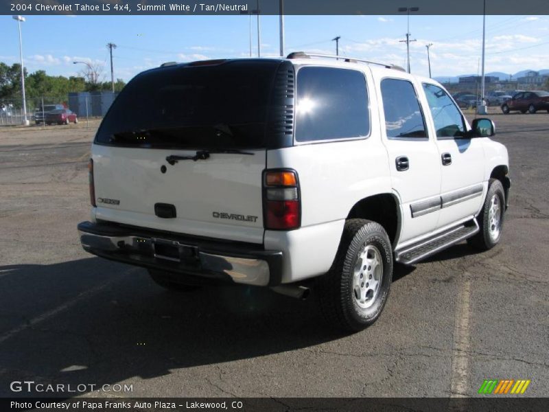 Summit White / Tan/Neutral 2004 Chevrolet Tahoe LS 4x4