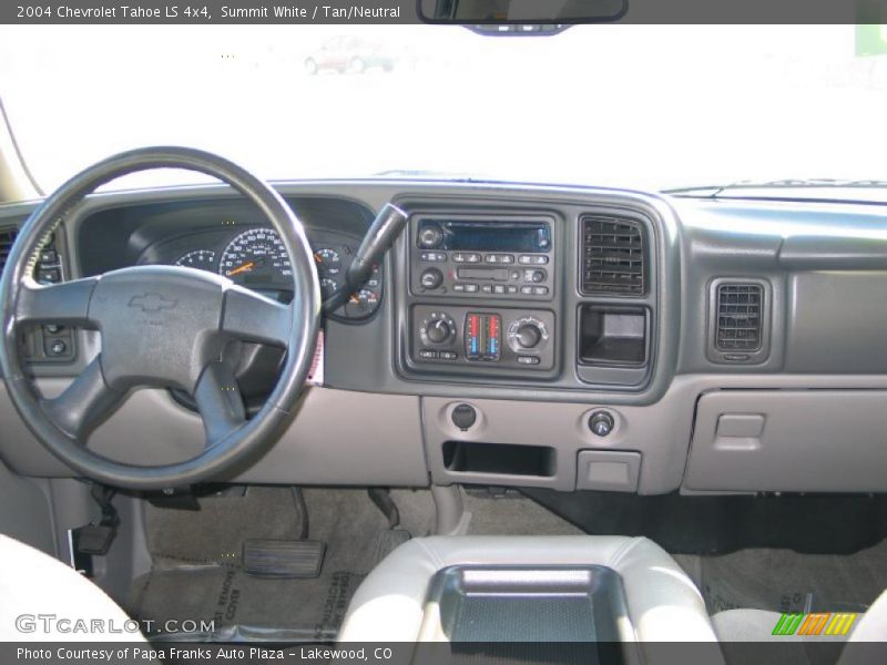 Summit White / Tan/Neutral 2004 Chevrolet Tahoe LS 4x4