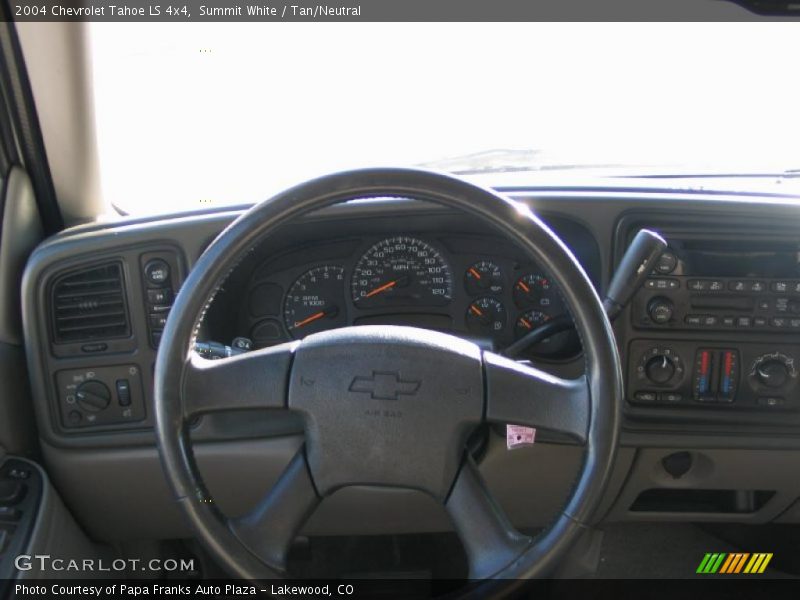 Summit White / Tan/Neutral 2004 Chevrolet Tahoe LS 4x4